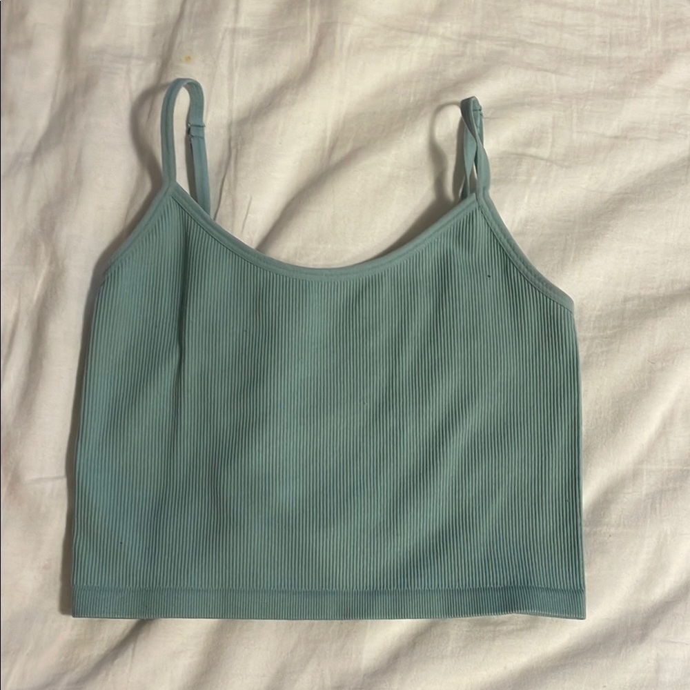 Bozzolo Teal Ribbed Camisole